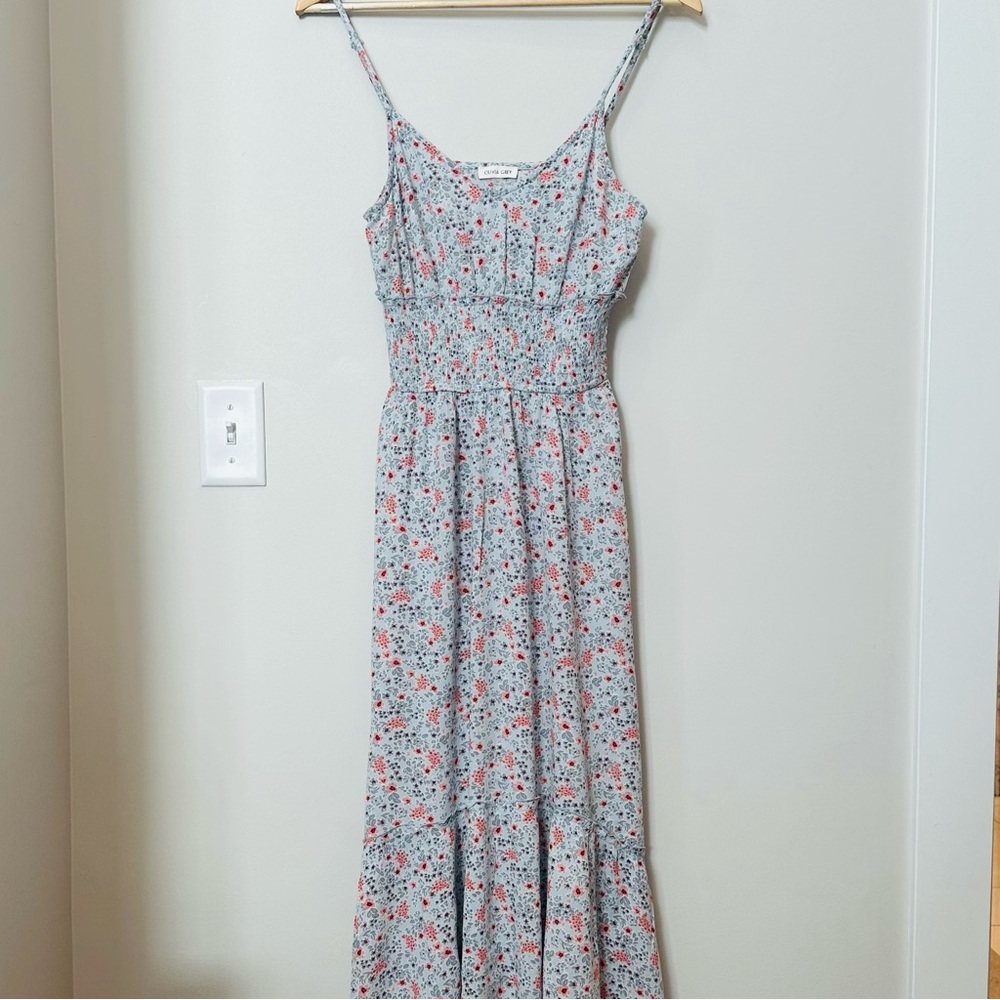 Olivia Grey Midi dress